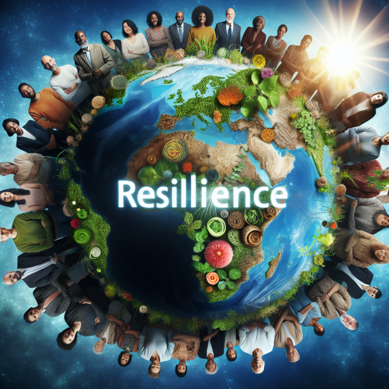 Illustration of Développement durable - La fonction Résilience Humaine au secours de la planète