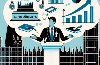 Illustration of Carole Grandjean questionne les réductions de financement de l'apprentissage