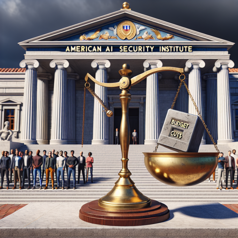 Illustration of L'Institut Américain de Sécurité de l'IA pourrait faire face à de grandes réductions | TechCrunch