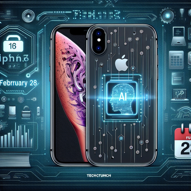 Illustration of Apple lance son iPhone 16e à 599 dollars doté d'IA le 28 février | TechCrunch