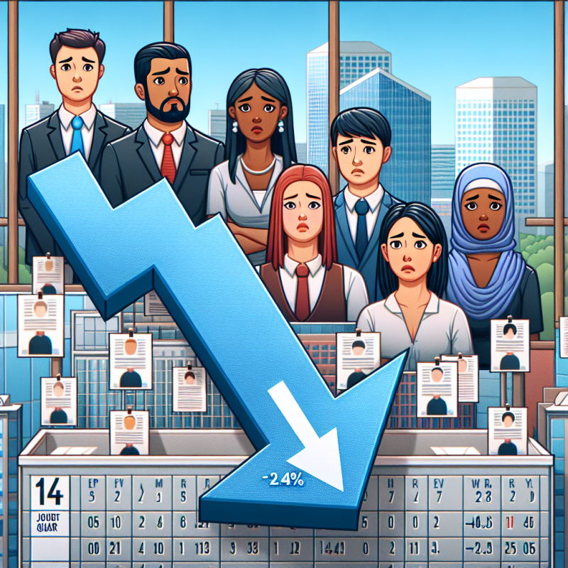 Illustration of Les embauches sont reparties à la baisse (-2,4%) au quatrième trimestre selon l'Urssaf