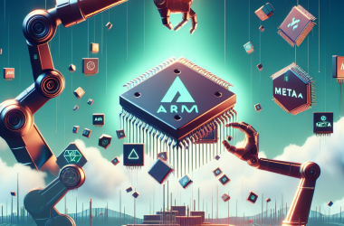 Illustration of Arm lance sa propre puce cette année avec Meta en tant que client | TechCrunch