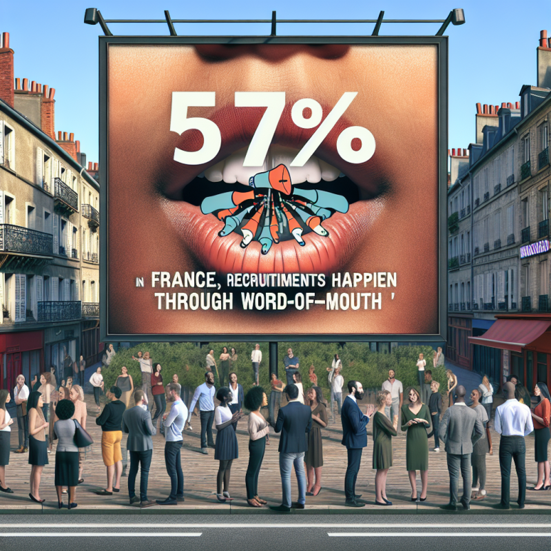 Illustration of En France, 57% des recrutements passent par le "bouche-à-oreille"