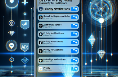 Illustration of iOS 18.4 apportera les 'Notifications Prioritaires' propulsées par Apple Intelligence | TechCrunch