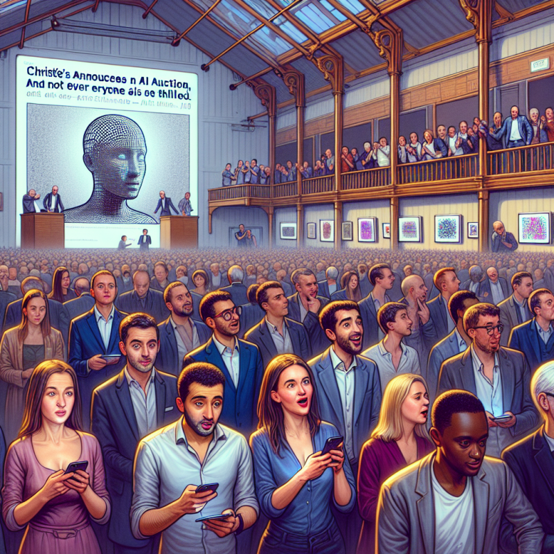 Illustration of Christie's annonce une vente aux enchères d'art AI, et tout le monde n'est pas ravi | TechCrunch