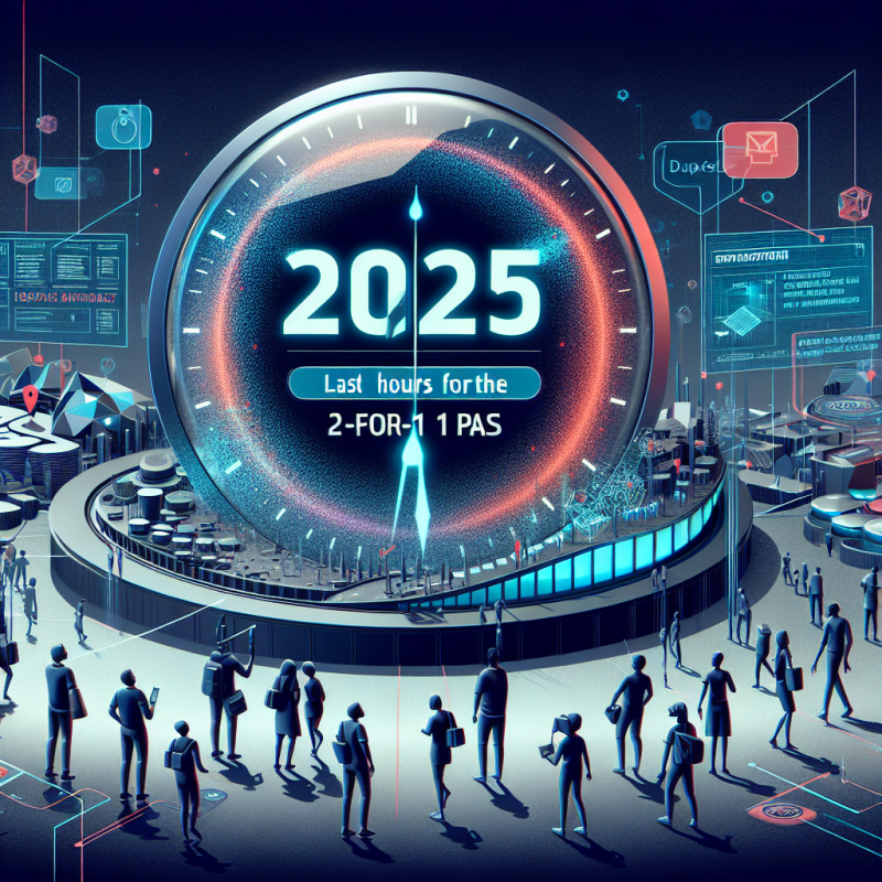Illustration of Disrupt 2025: Dernières 24 heures pour le Pass 2-pour-1 | TechCrunch