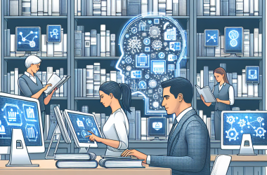 Illustration of Une bibliothèque en ligne sur l’IA pour les bibliothécaires et les documentalistes