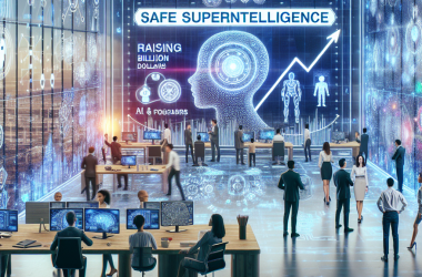 Illustration of Safe Superintelligence, la start-up IA d'Ilya Sutskever, serait sur le point de lever près de 1 milliard de dollars | TechCrunch