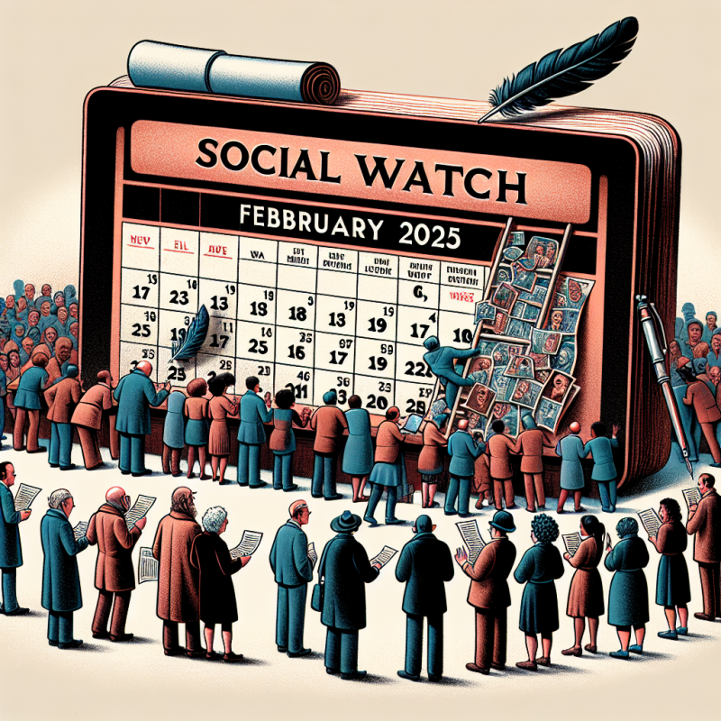 Illustration of Veille sociale Février 2025