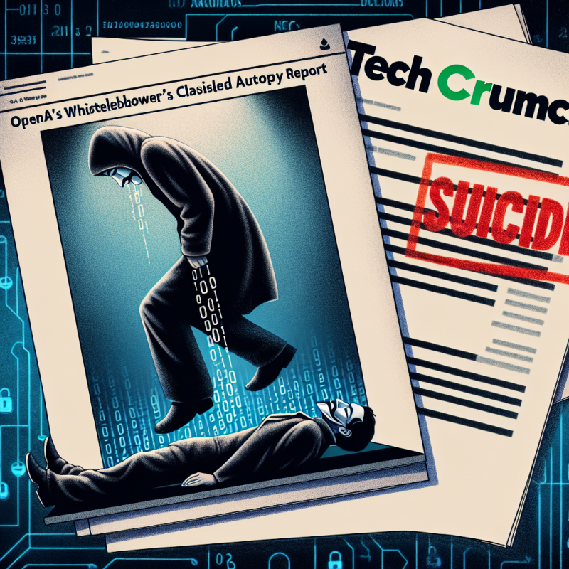 Illustration of Décès du lanceur d'alerte d'OpenAI qualifié de suicide dans un nouveau rapport d'autopsie | TechCrunch