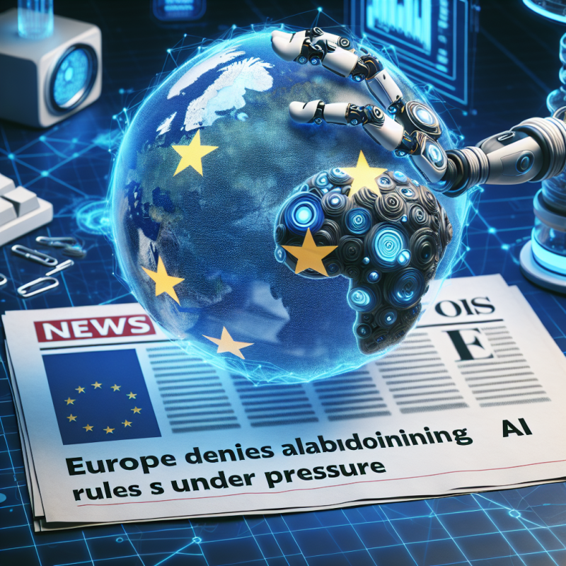 Illustration of L'Europe nie avoir abandonné les règles de responsabilité de l'IA sous la pression de Trump | TechCrunch