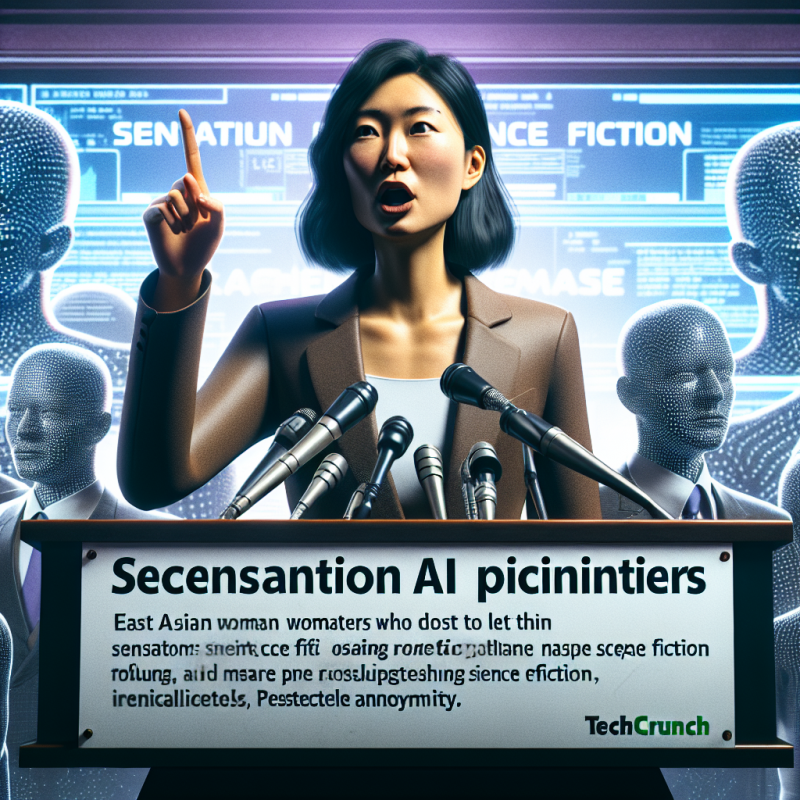 Illustration of La pionnière de l'IA, Fei-Fei Li, met en garde les législateurs à ne pas laisser la science-fiction sensationnelle façonner les règles de l'IA | TechCrunch