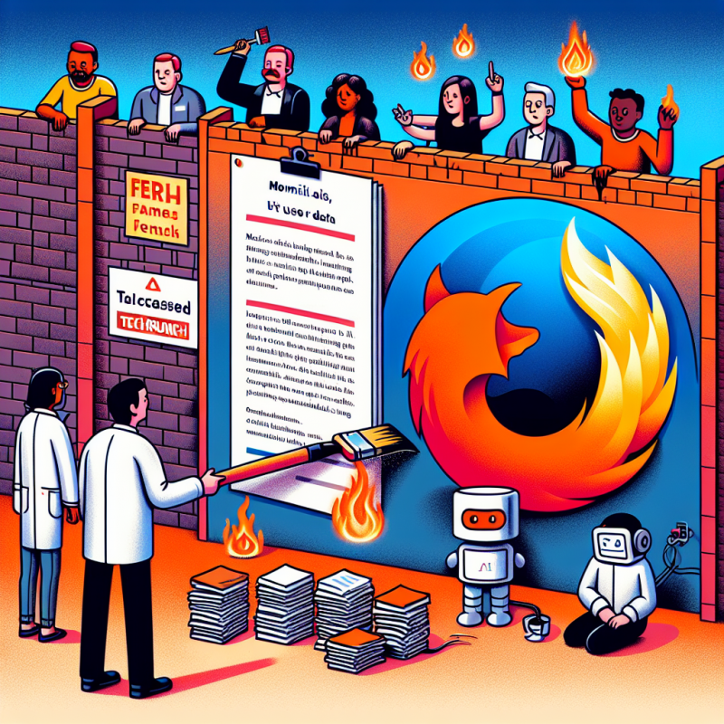 Illustration of Mozilla répond aux critiques concernant ses nouvelles conditions, affirmant qu'elle n'utilise pas les données des utilisateurs pour l'IA | TechCrunch
