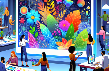 Illustration of 'Flora crée un ‘toile infinie’ alimentée par les IA pour les professionnels de la création | TechCrunch'