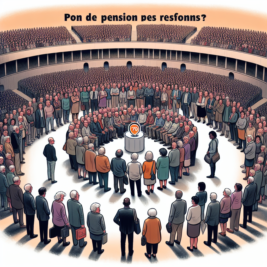 Illustration of SONDAGE BFMTV. Réforme des retraites: pour plus de 7 Français sur 10, le conclave n'aboutira à rien