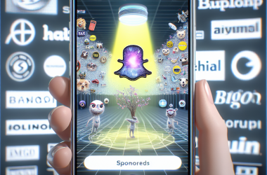 Illustration of Snapchat déploie les Lentilles IA Sponsorisées pour les marques
