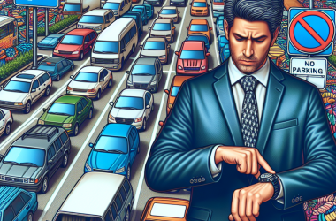 Illustration of "30 minutes par semaine à chercher à se garer": si vous êtes en retard au bureau, c'est à cause des parkings