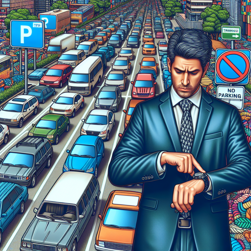 Illustration of "30 minutes par semaine à chercher à se garer": si vous êtes en retard au bureau, c'est à cause des parkings