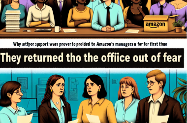 Illustration of "Ils sont revenus au bureau par crainte": pourquoi la CGT a tracté auprès des cadres d'Amazon pour la première fois