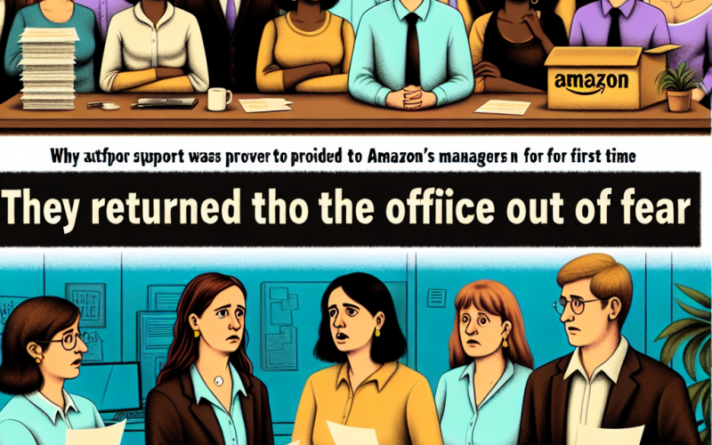 Illustration of "Ils sont revenus au bureau par crainte": pourquoi la CGT a tracté auprès des cadres d'Amazon pour la première fois