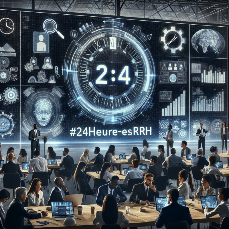 Illustration of #24heuresRH, une journée événement dédiée au Futur du Travail