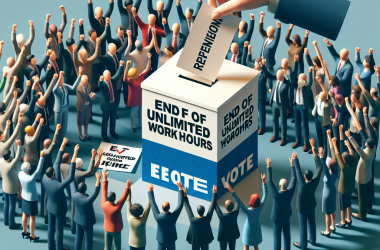 Illustration of Référendum chez EY : les salariés votent pour la fin du temps de travail illimité