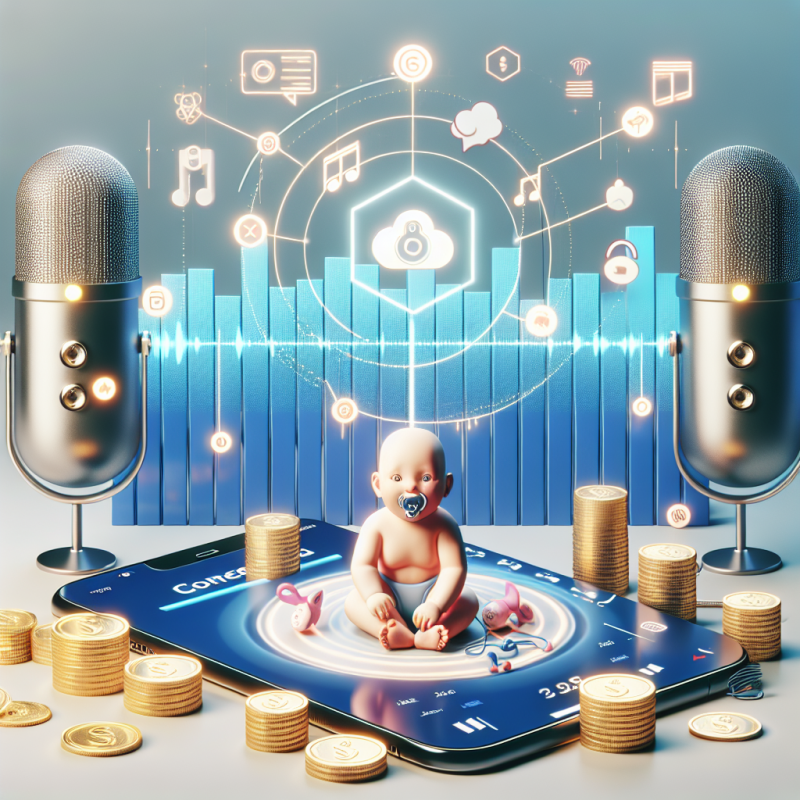 Illustration of Hedra, l'application utilisée pour créer des podcasts de bébés parlant, lève 32 millions de dollars auprès de a16z