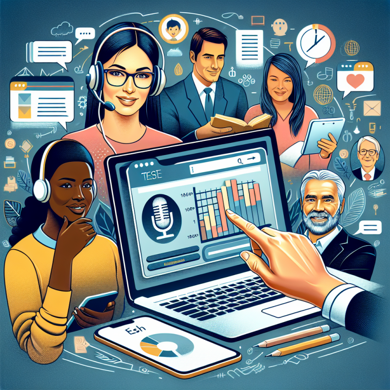 Illustration of Test de langue en ligne : l’outil indispensable pour évaluer les compétences linguistiques