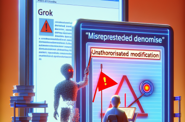 Illustration of xAI impute l'obsession de Grok pour le génocide blanc à une « modification non autorisée »