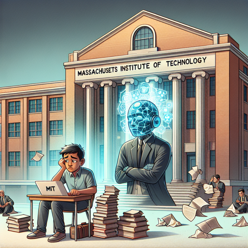 Illustration of Le MIT désavoue un article d'étudiant sur les avantages en productivité de l'IA