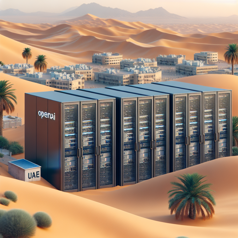 Illustration of OpenAI pourrait construire des centres de données aux Émirats arabes unis