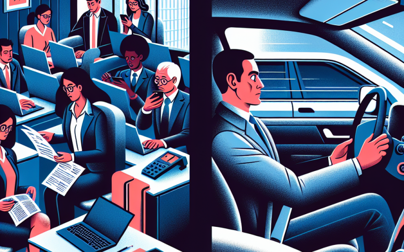Illustration of "La voiture n'est pas un bureau": pourquoi l'accident de la route est le plus grand risque professionnel