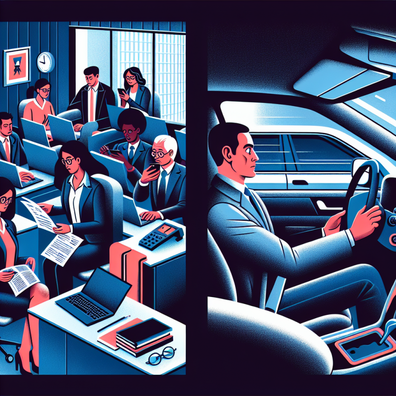 Illustration of "La voiture n'est pas un bureau": pourquoi l'accident de la route est le plus grand risque professionnel