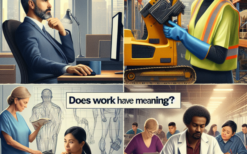Illustration of Le travail a-t-il un sens ?