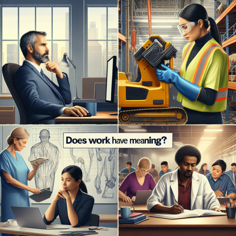 Illustration of Le travail a-t-il un sens ?
