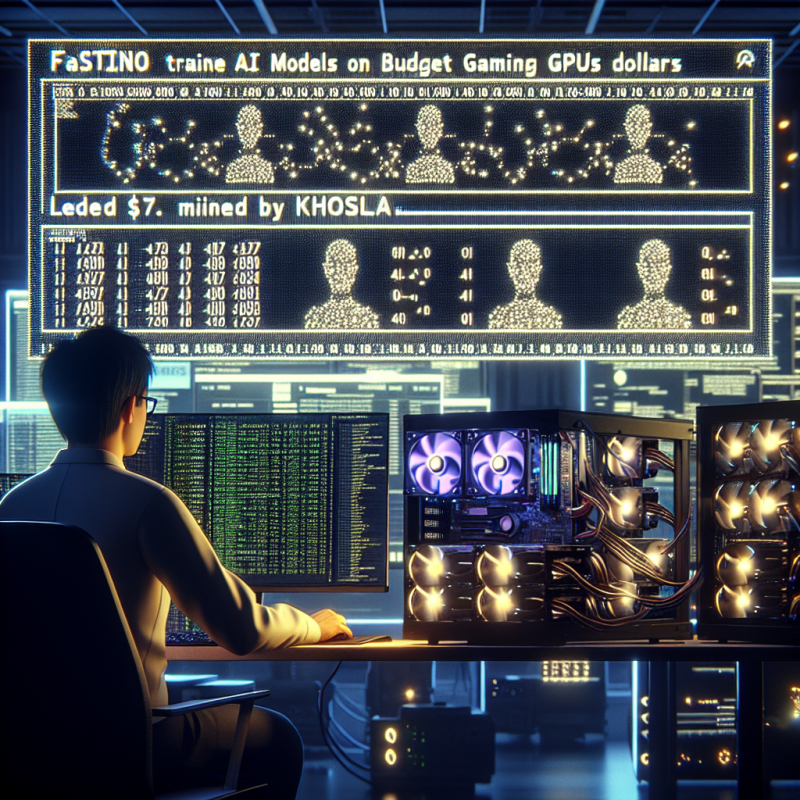 Illustration of Fastino entraîne des modèles d'IA sur des GPU de jeu bon marché et vient de lever 17,5 millions de dollars, dirigé par Khosla