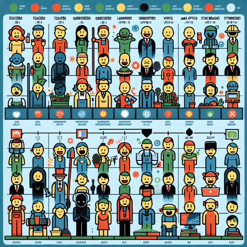 Illustration of Des chercheurs ont passé au crible 263 métiers: voici ceux qui rendent le plus heureux et le plus malheureux