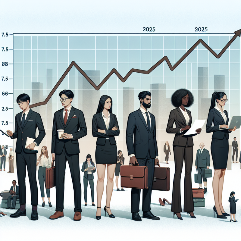 Illustration of L'Insee anticipe une remontée du taux de chômage à 7,7% fin 2025 (au plus haut depuis 4 ans)