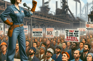 Illustration of "Le seul moyen de sauver notre acier": Sophie Binet (CGT) réclame la nationalisation d'ArcelorMittal