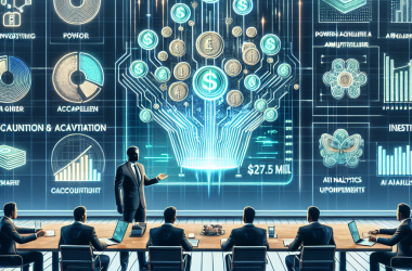 Illustration of Multiplier, fondée par un ancien cadre de Stripe, récolte 27,5 M$ pour alimenter des acquisitions comptables propulsées par l'IA