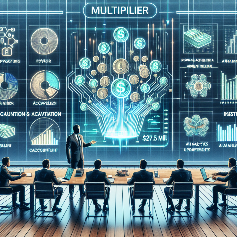 Illustration of Multiplier, fondée par un ancien cadre de Stripe, récolte 27,5 M$ pour alimenter des acquisitions comptables propulsées par l'IA