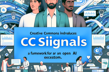 Illustration of Creative Commons débute CC signals, un cadre pour un écosystème AI ouvert