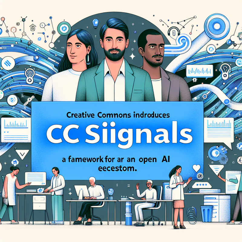 Illustration of Creative Commons débute CC signals, un cadre pour un écosystème AI ouvert