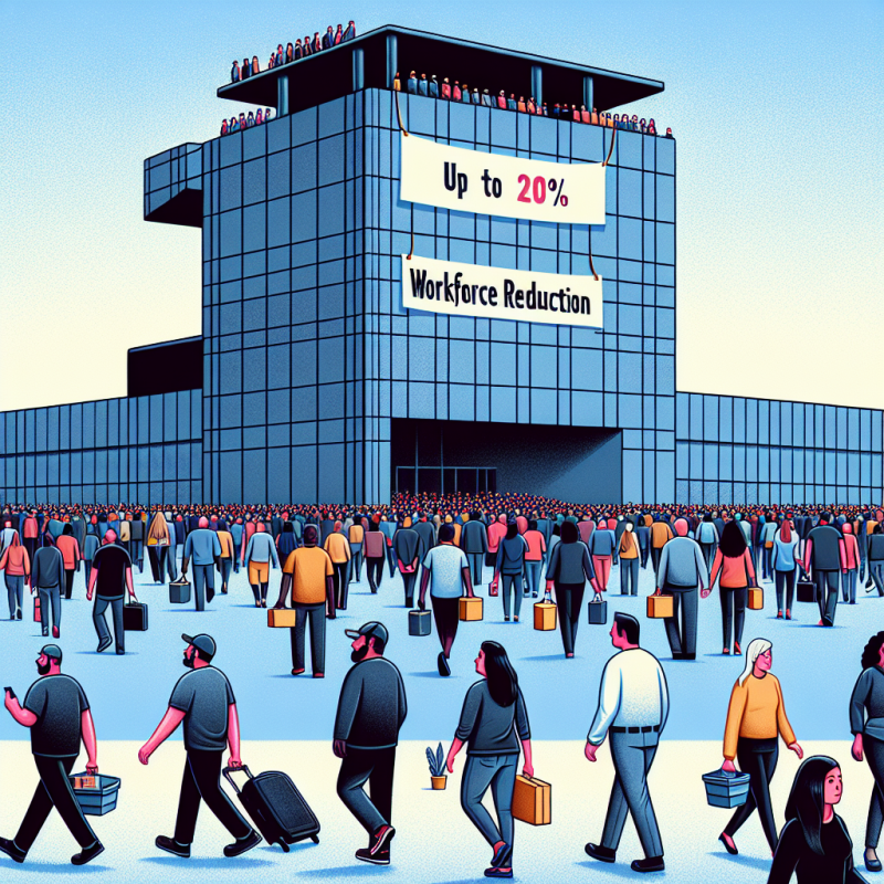 Illustration of Intel va licencier jusqu'à 20% des employés d'Intel Foundry