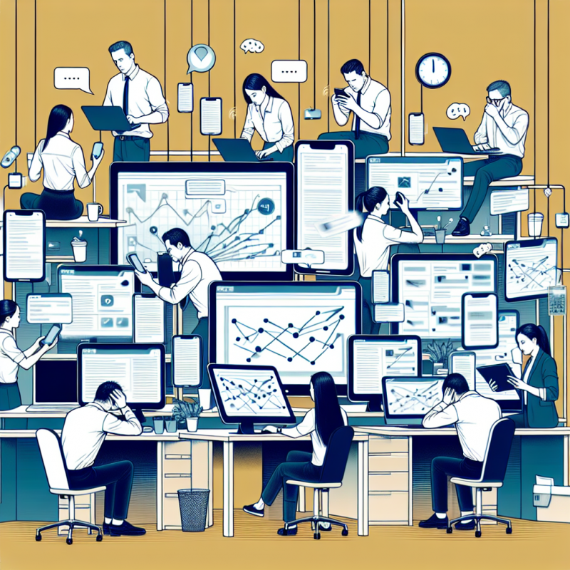 Illustration of Des journées "infinies", des interruptions permanentes... Pourquoi l'hyperconnexion rend les salariés accros au travail