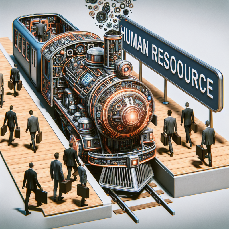 Illustration of IA : les professionnels des RH montent dans le train