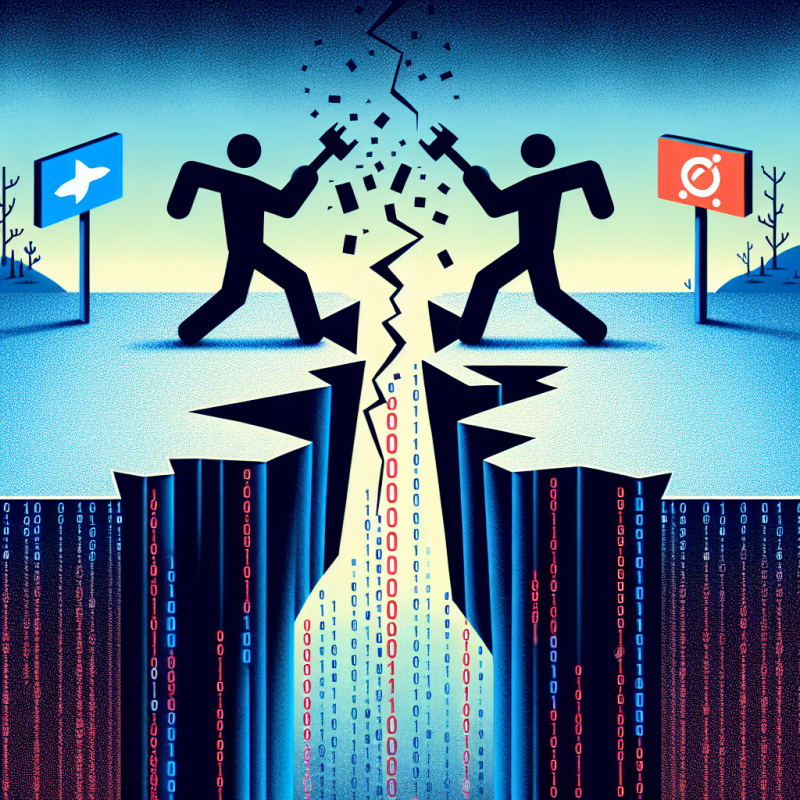 Illustration of Les fissures dans la relation OpenAI-Microsoft semblent se creuser