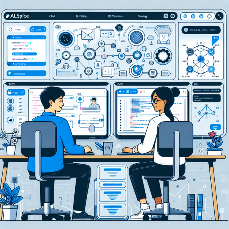Illustration of La plateforme d'AllSpice, le GitHub des équipes d'ingénierie électrique