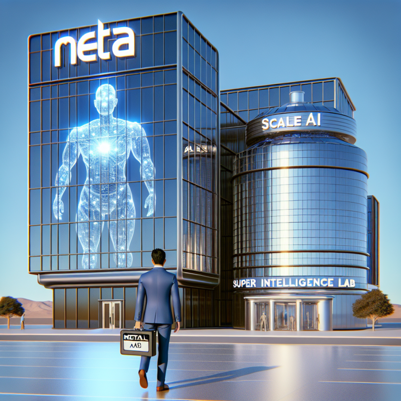 Illustration of Rapport : Meta recrute Alexandr Wang de Scale AI pour son nouveau laboratoire de « superintelligence »