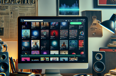 Illustration of Deezer commence à étiqueter la musique générée par l'IA pour lutter contre la fraude de streaming